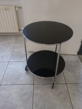 Rooktafel op wieltjes