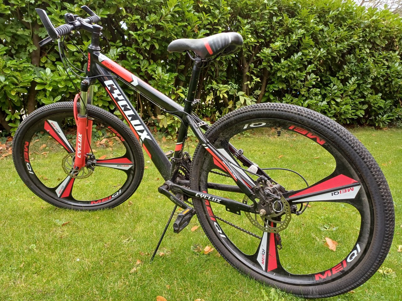 Cyclux jongens MTB 26 inch rood/zwart