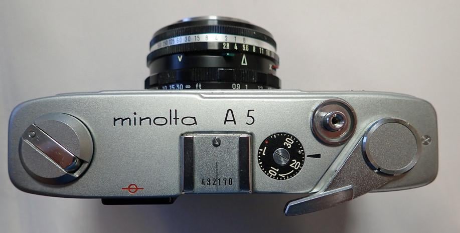 MINOLTA A5  Meetzoeker camera