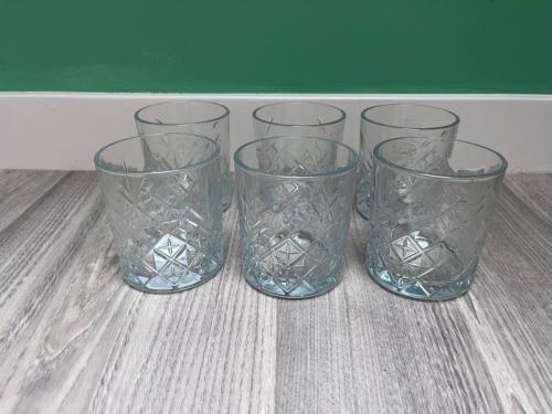 6 st. nieuwe wiskeyglazen