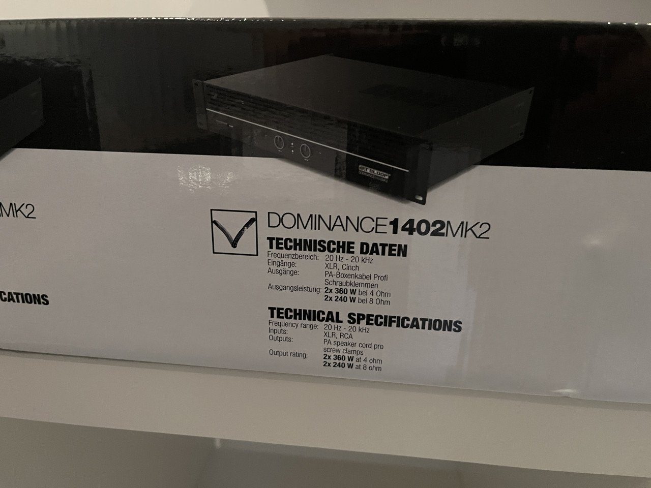 Reloop Dominance 1402 MK2 Eindversterker - Nieuw