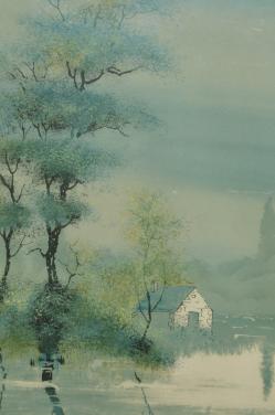 Mooie grote litho/zeefdruk Bernard Charoy