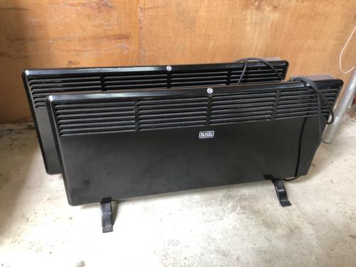 2x electrische kacheltjes