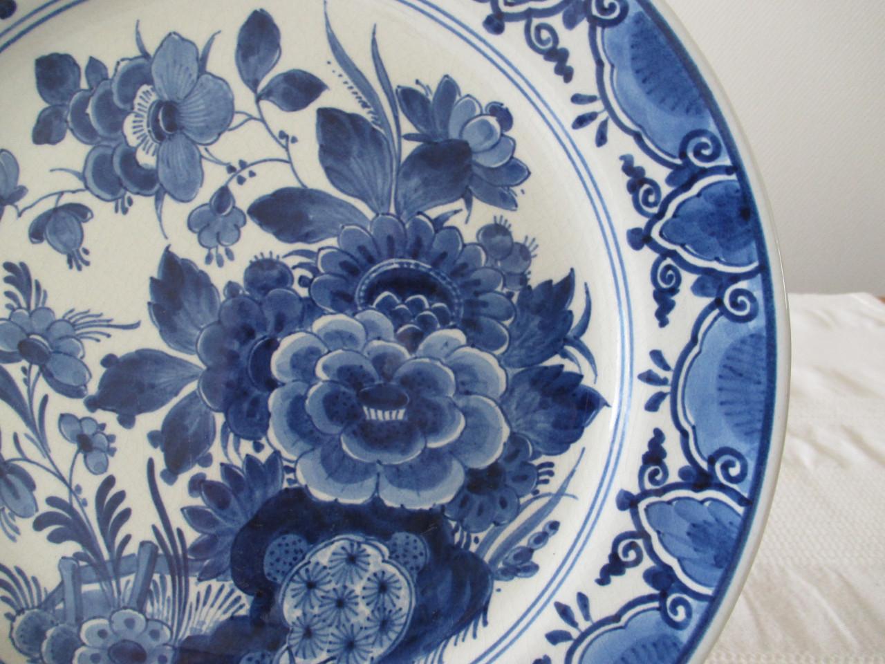 Mooi Delftsblauw Bord   ( De Porceleyne Fles )