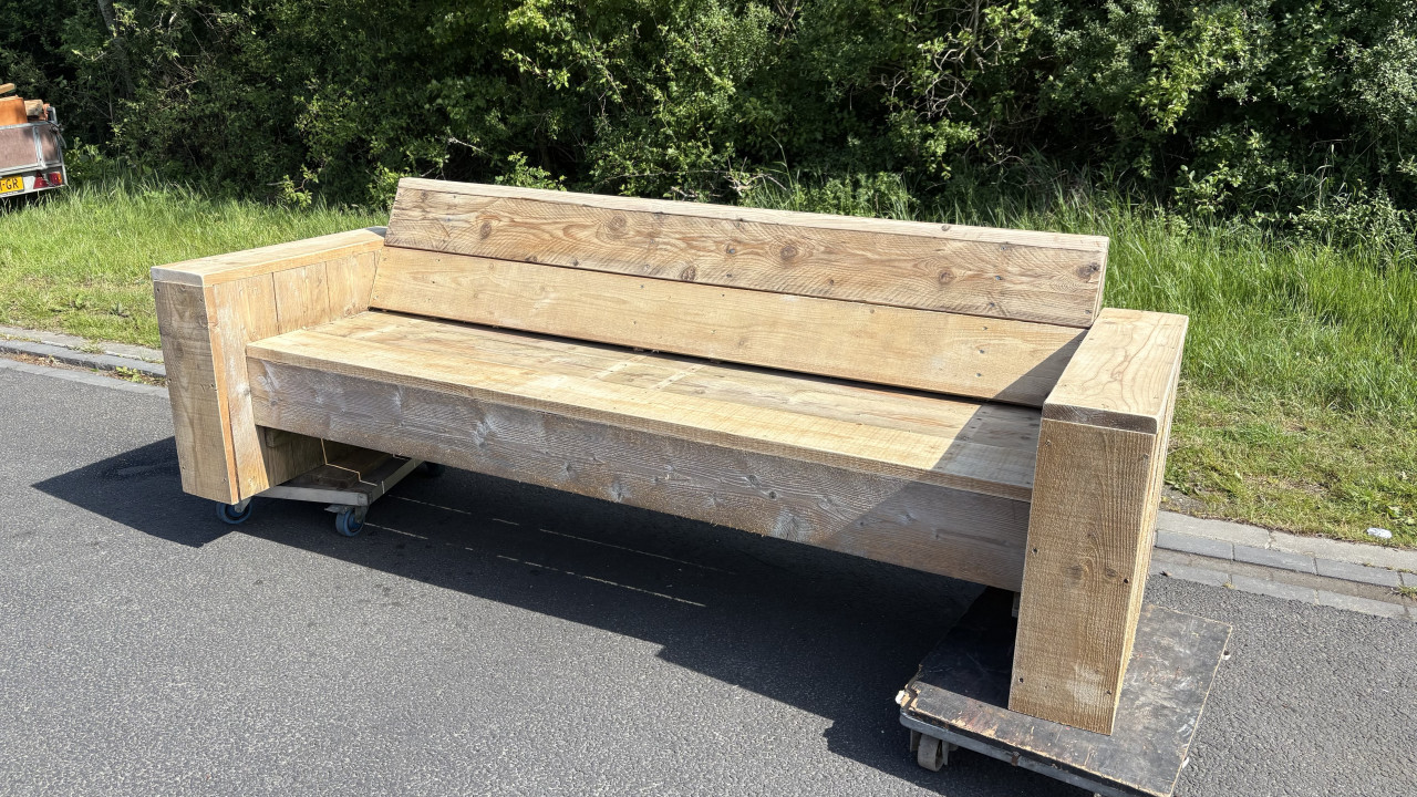 Tuinbank van steigerhout