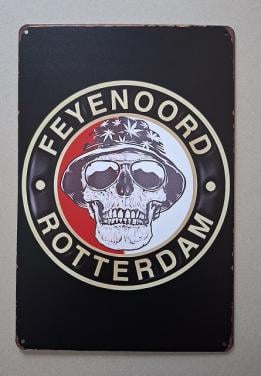 Feyenoord Metalen Bord