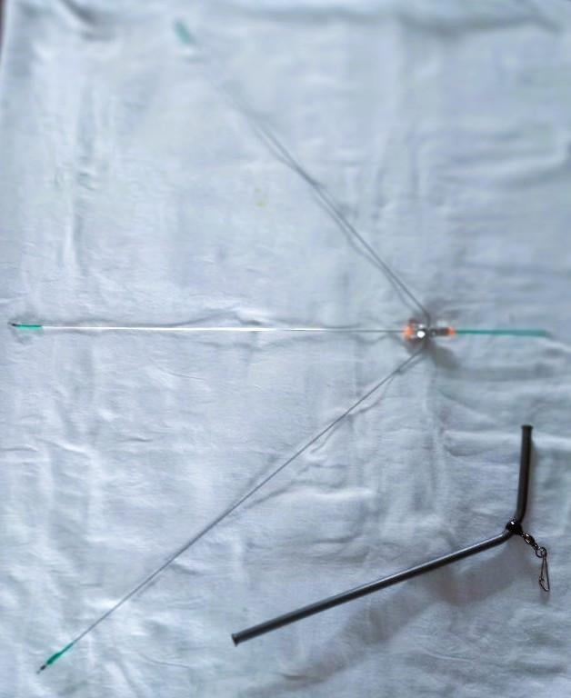 Kippepoot onderlijn met of zonder verzwaring .