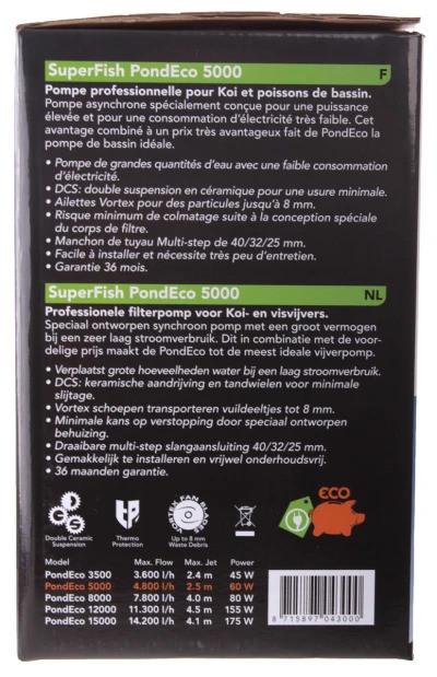 SuperFish Pond Eco 5000 refurbished Extra goedkoop