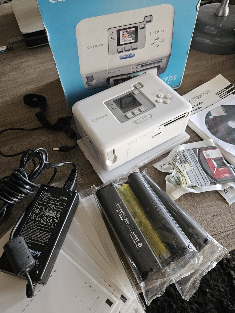 Zgan Canon SELPHY CP-720 draagbare fotoprinter/vanaf geheugenkaarten...