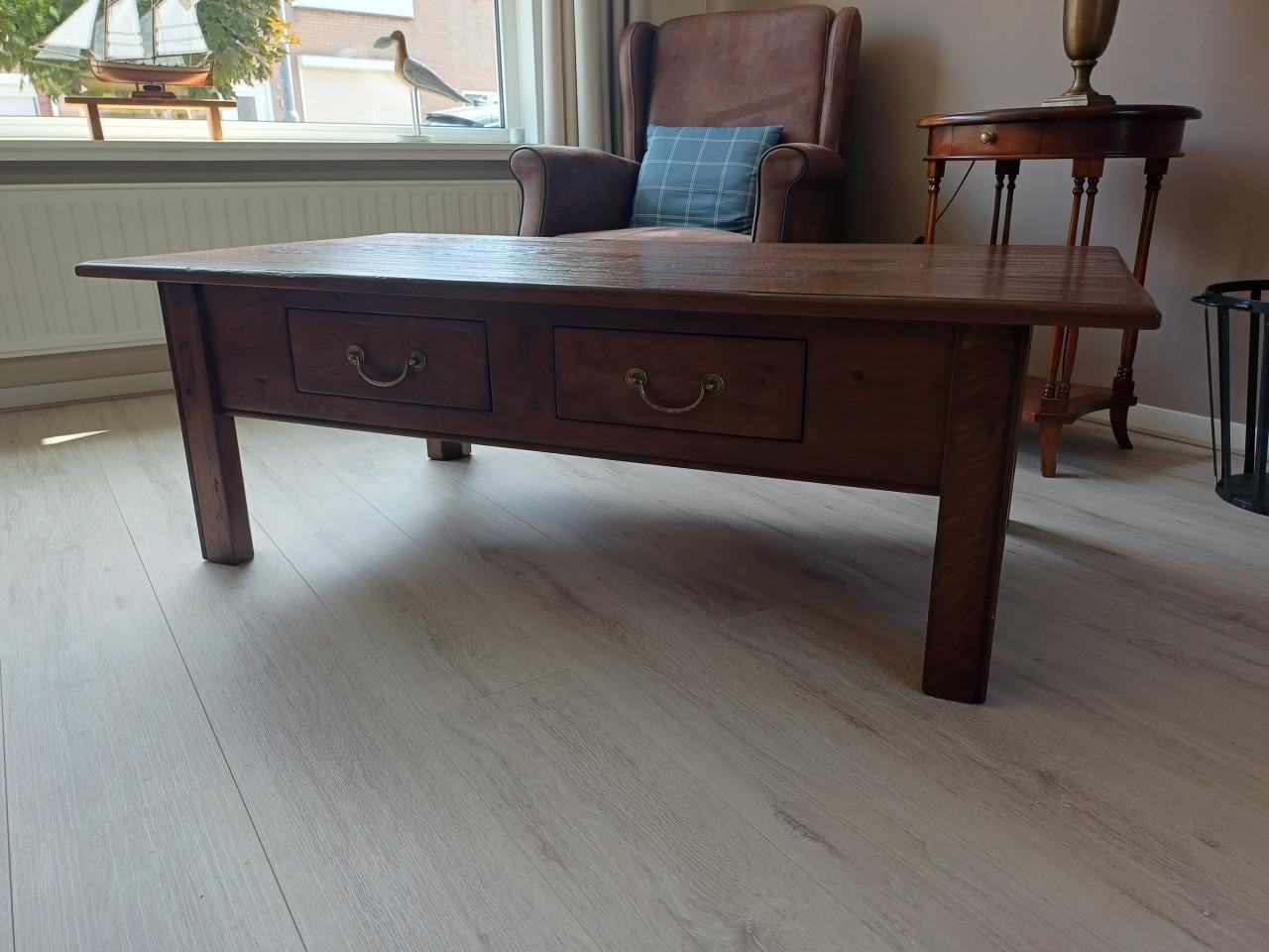 Eikenhouten salontafel