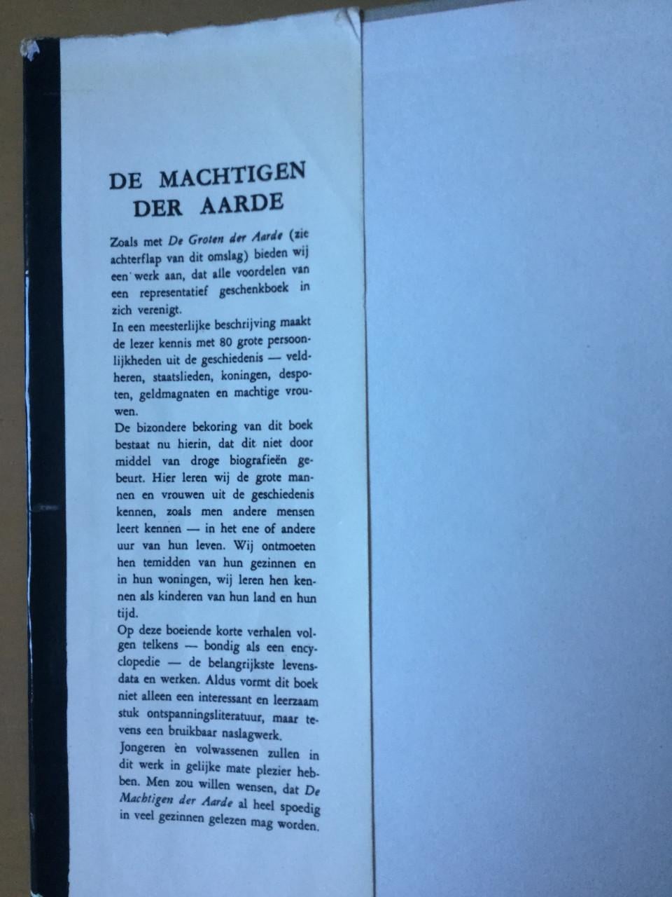De machtigen der aarde Ellen Schöler