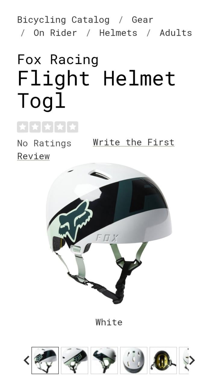 Fox Racing Flight Helm Nieuw