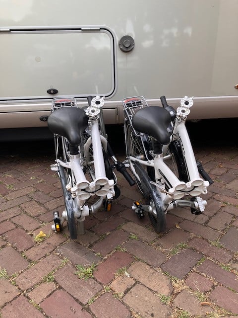 2 x Vouwfietsen