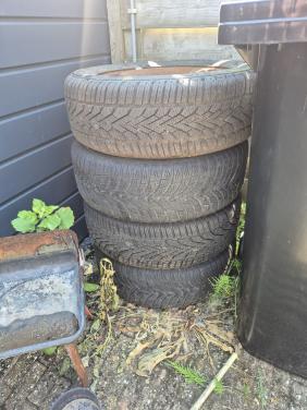 Stalen velgen met winterbanden