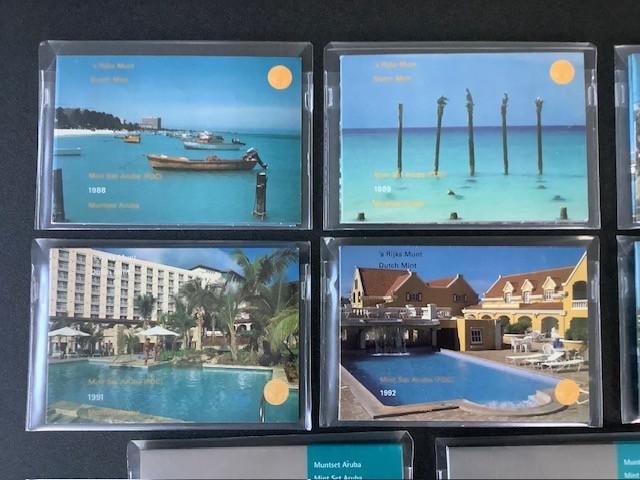Aruba FDC jaarsetjes ‘s Rijks Munt.