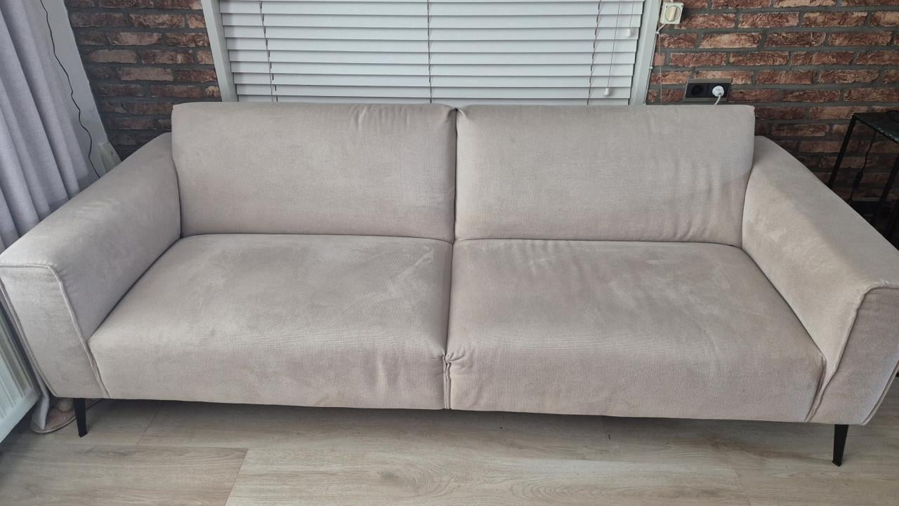 Beige bank (zachte stof)