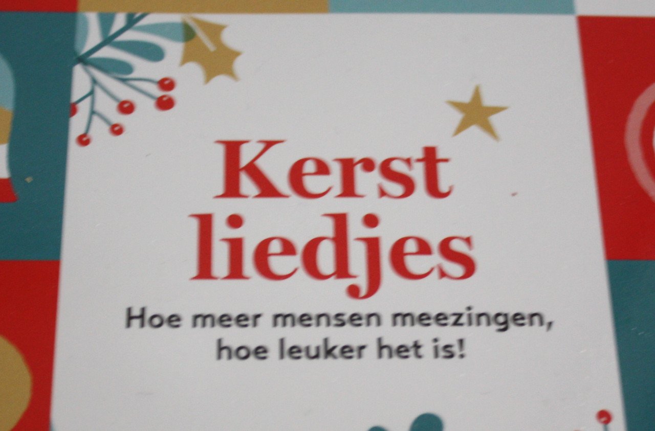 Boekje met kerst liedjes