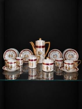 Vintage porseleinen koffie/theeservies