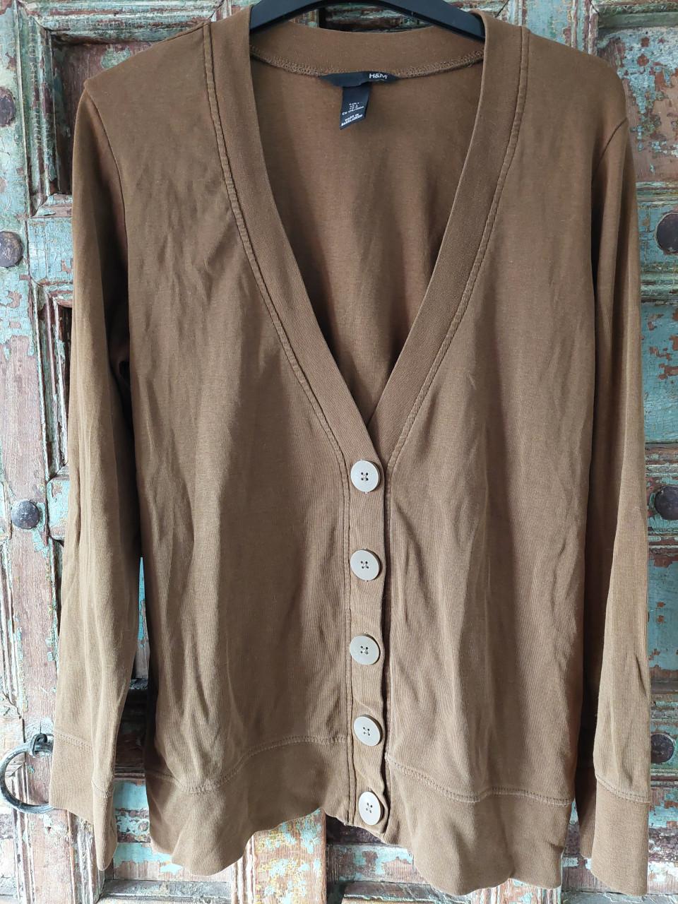 Khaki/mosgroene H&M damesvest mt large