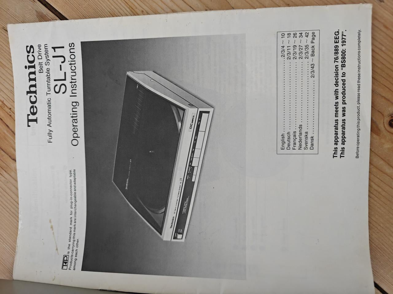 Technics SL-J1 Platenspeler Linear- vol automaat