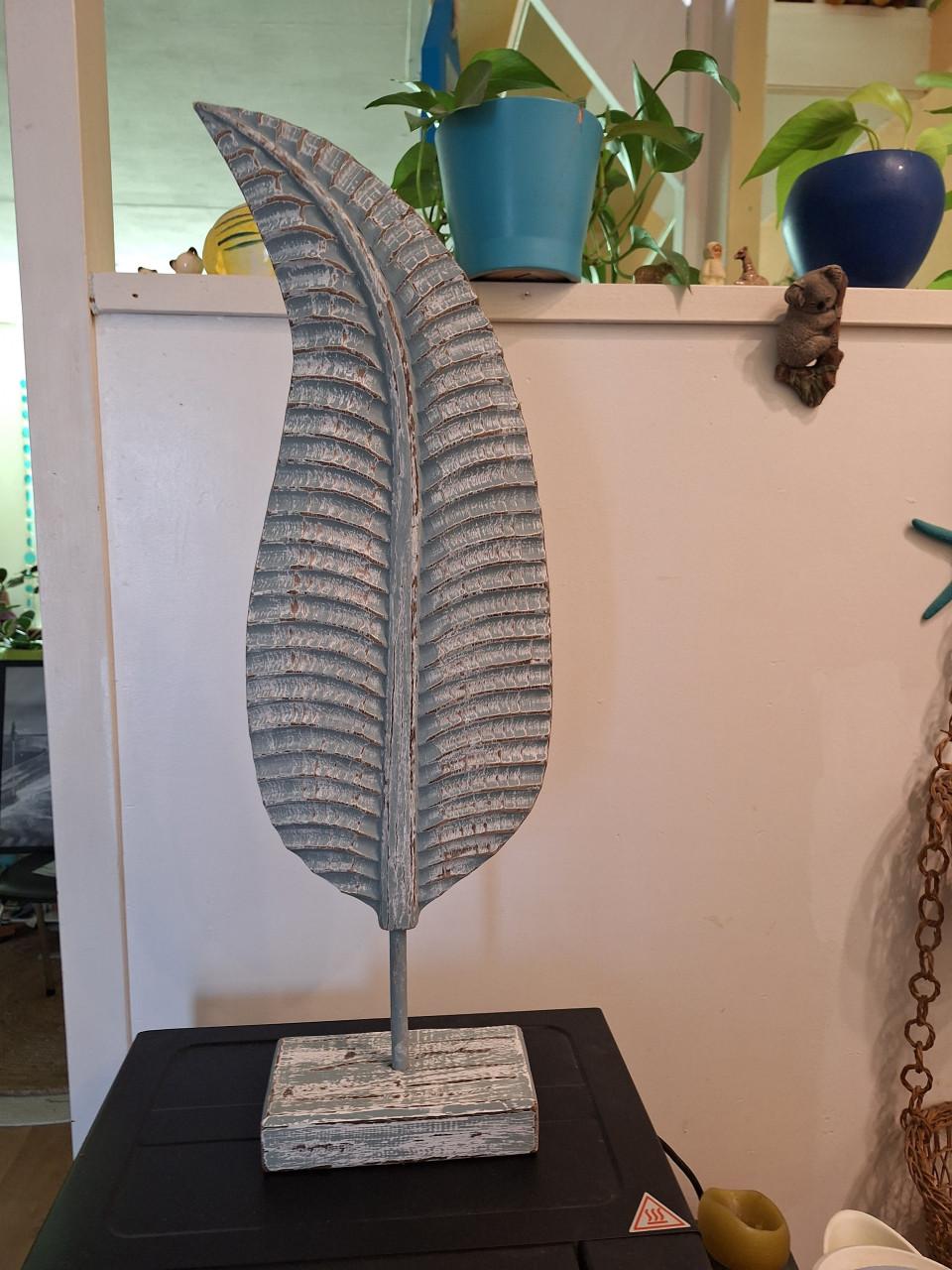 Houten decoratie blad