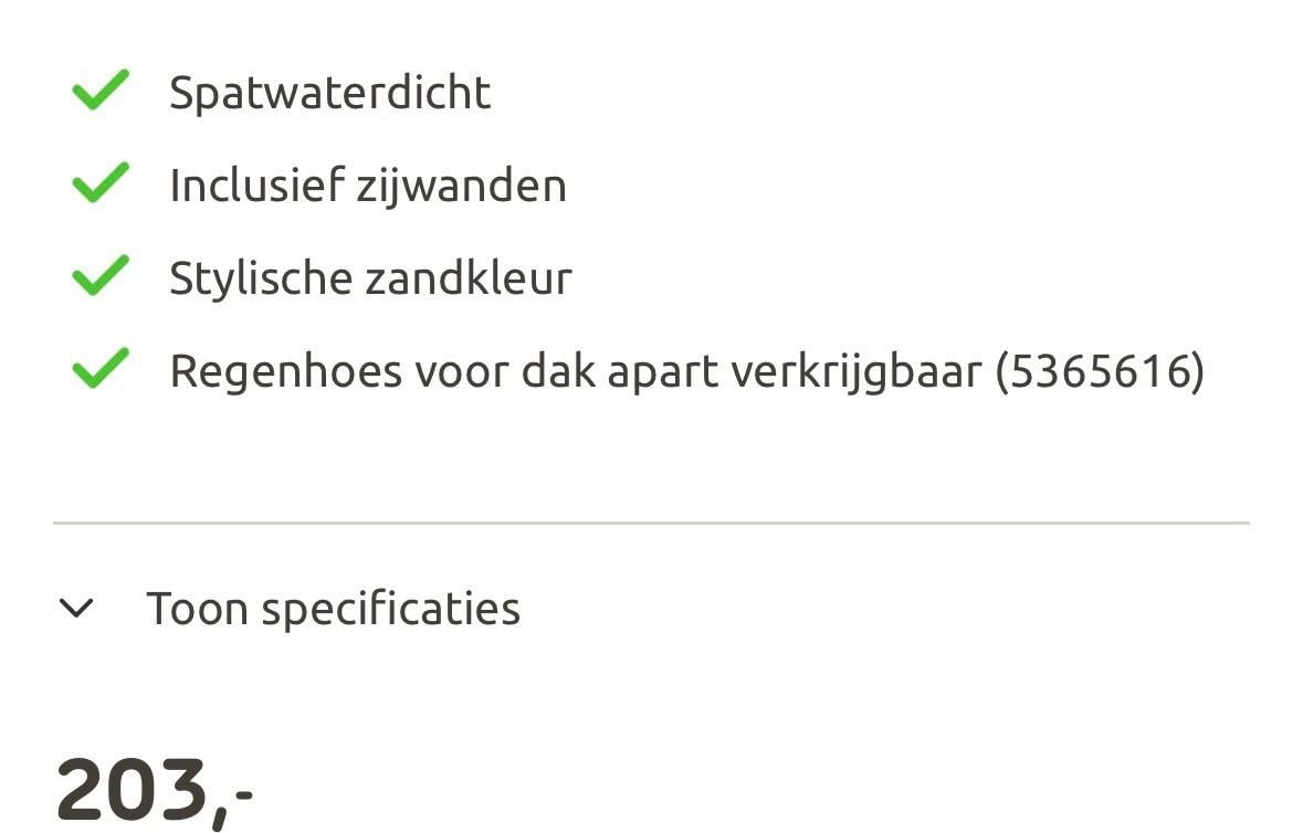 Partytent central park 300cm x 400cm