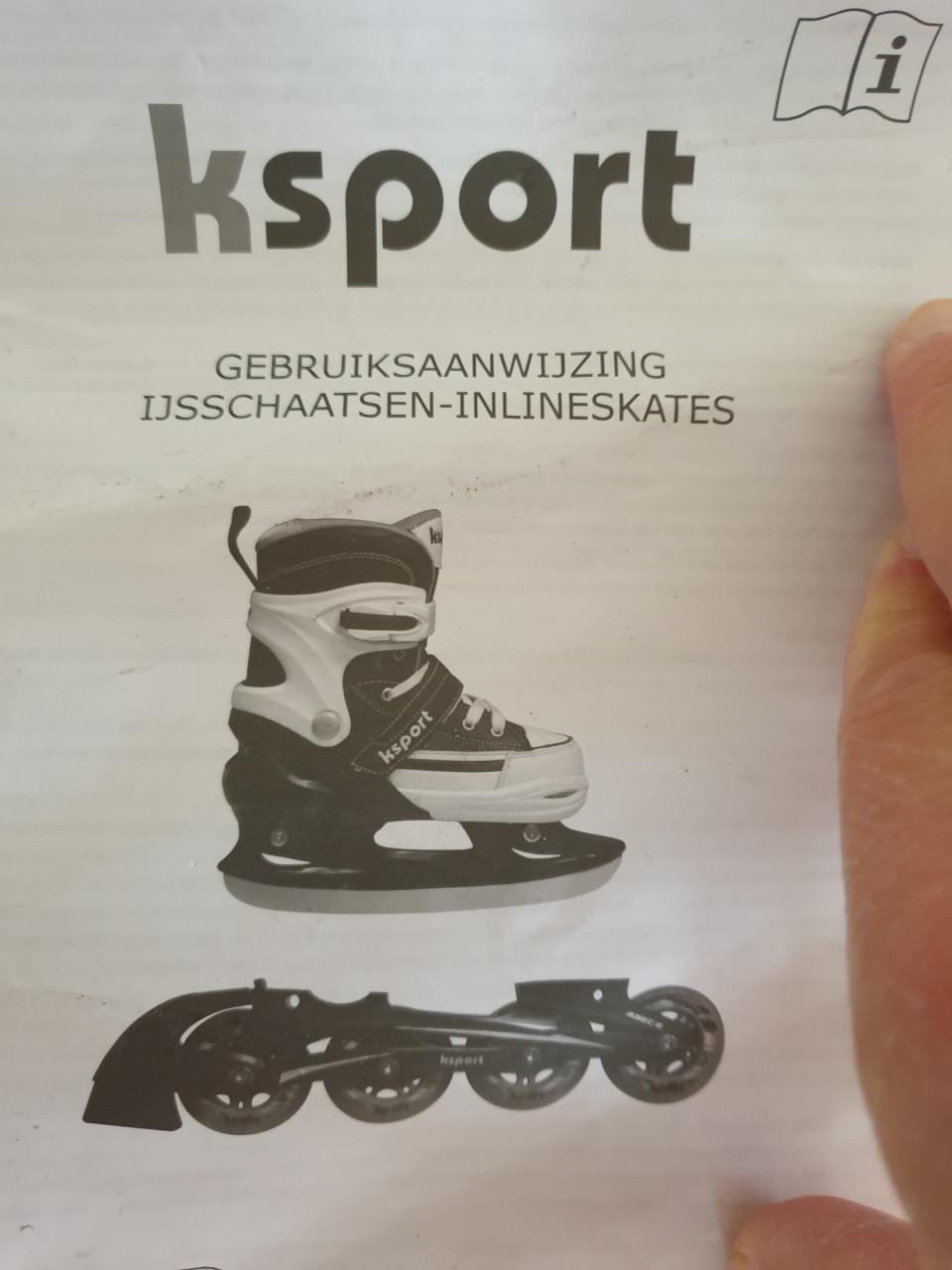 Ksport mt35-38 skates en schaats in 1