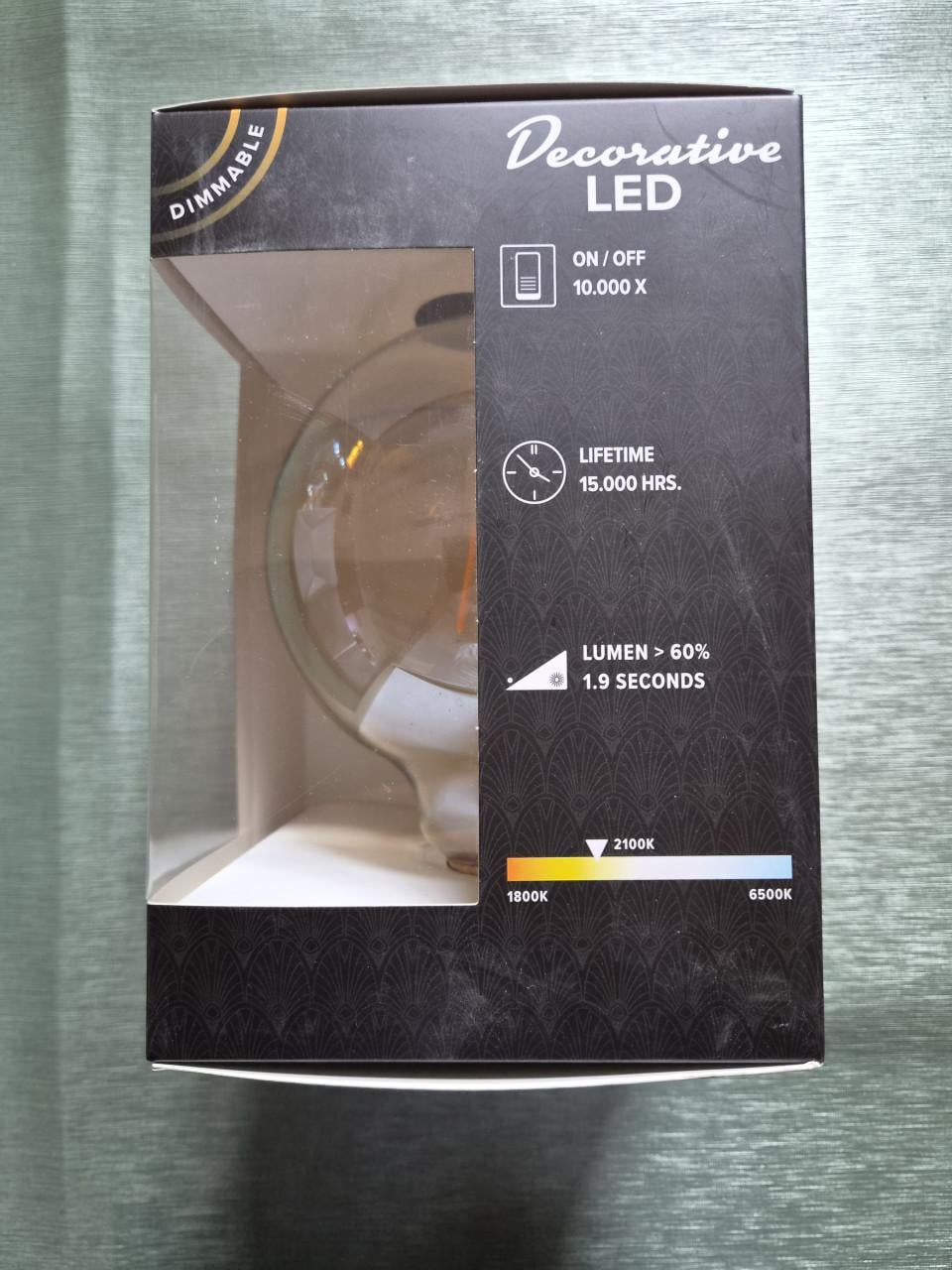 4x Eurodomest led lamp, filament dimbaar.