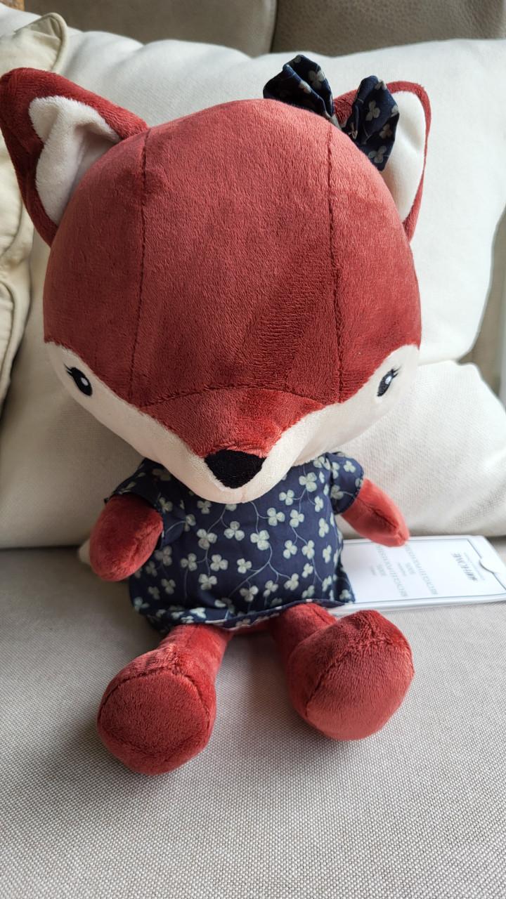 H&M Home knuffel vos met jurkje - NIEUW