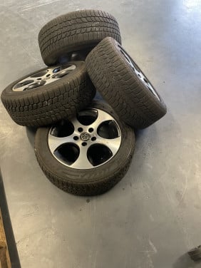 VW golf velgen met winterbanden