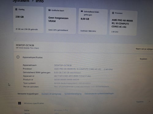 HP mt43 14 inch full HD laptop.