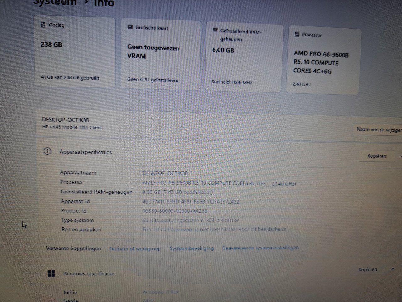 HP mt43 14 inch full HD laptop.