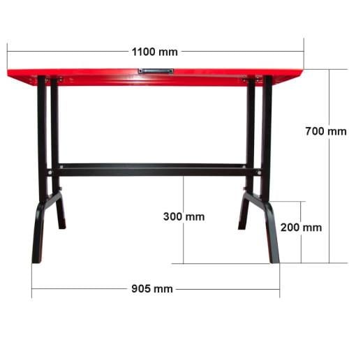 Universele werktafel voor o.a. liggende houtklovers, kloofmachine