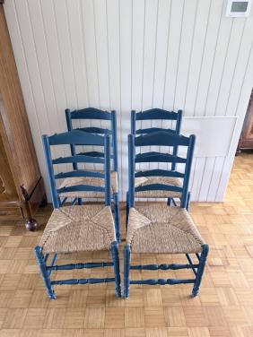 Houten boeren eetkamerstoelen