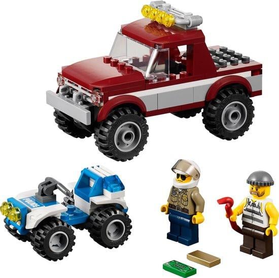Lego City 4437: politie quad en jeep met 2 minifiguren