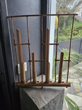Mooi groot vintage angklung indonesisch bamboe muziekinstrument...
