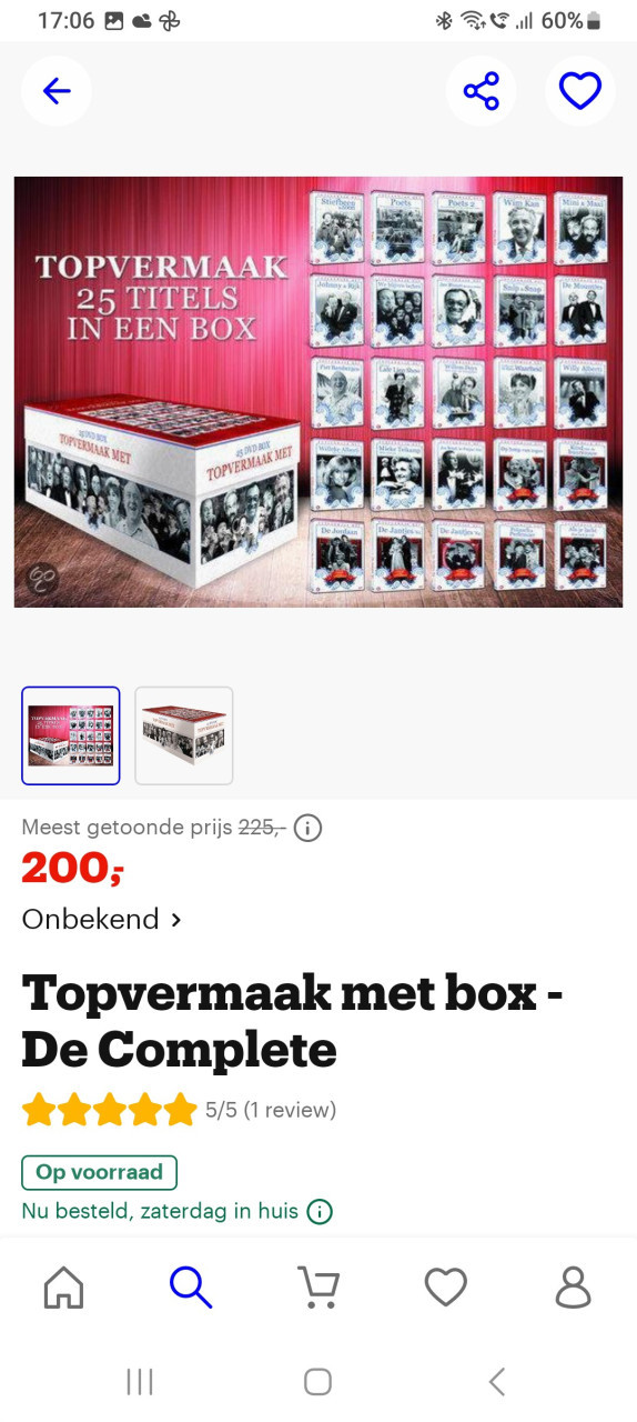 TOPVERMAAK 25 dvd's in een box