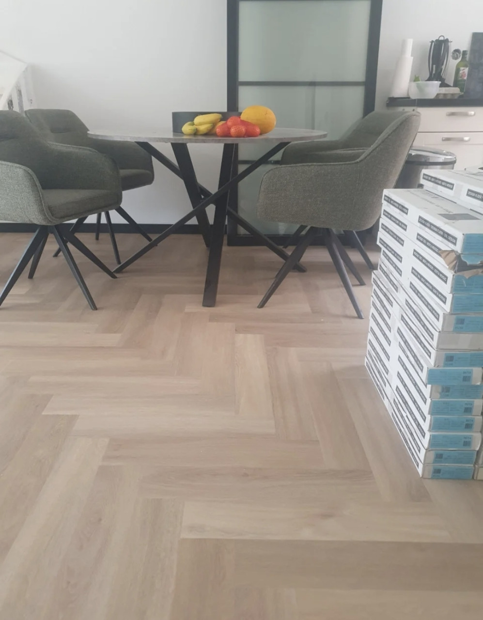 Restant marmer look tegels zwart en wit | Nieuw