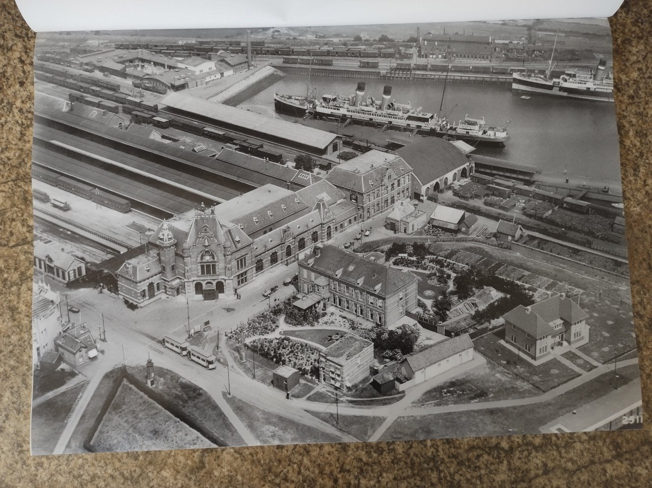 Vlissingen vanuit de lucht. Prachtige oude grote foto's  Van 1924 tot 1960