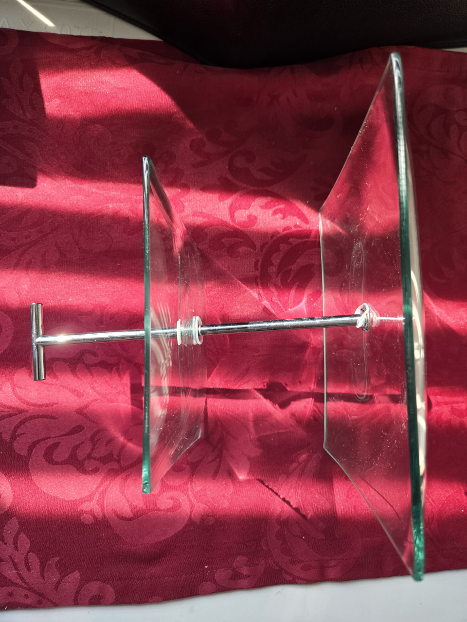 Etagere vierkant kunststof  Hoogte 22.5 cm