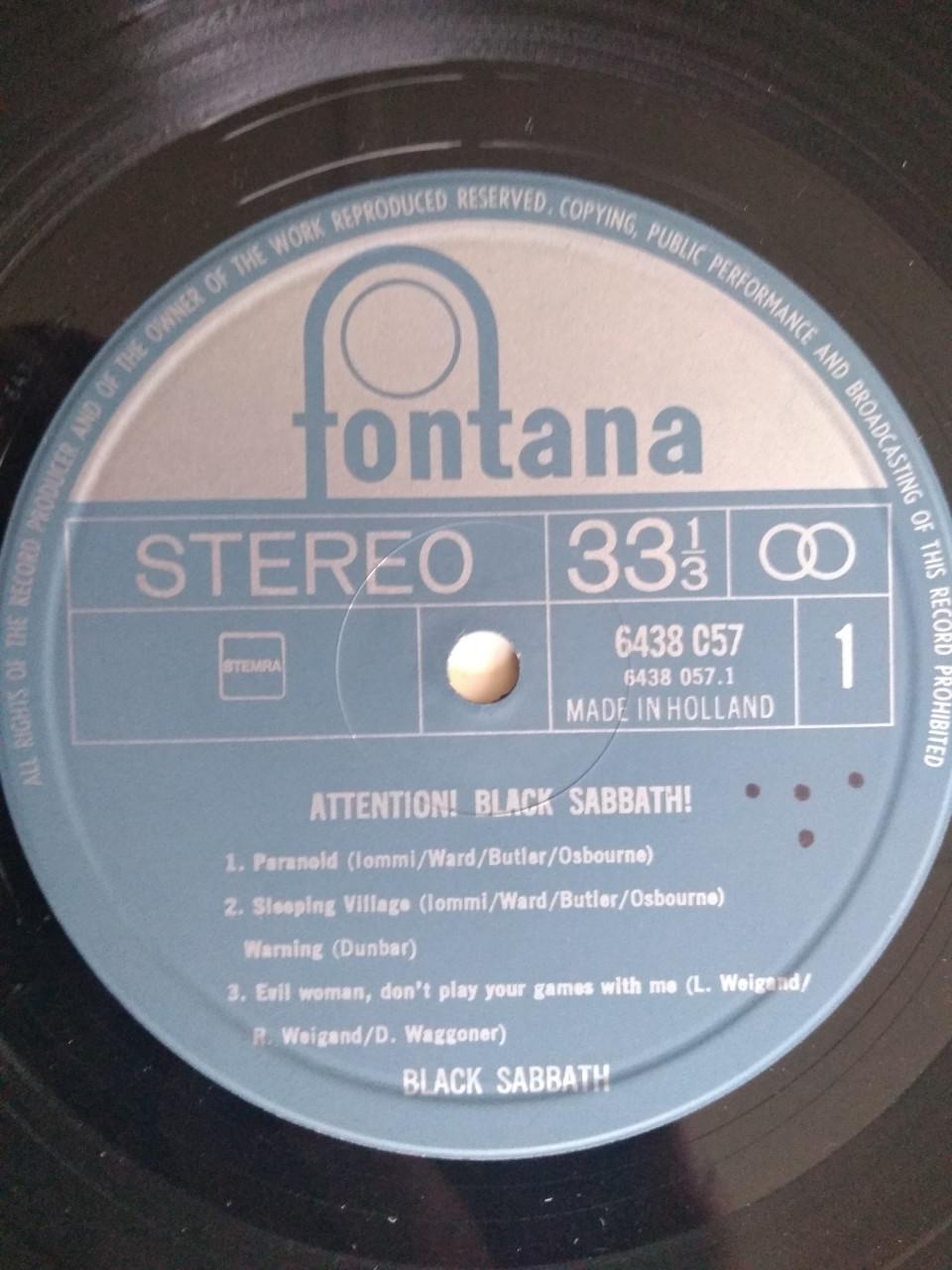 Te Koop LP Black Sabbath - Attention !