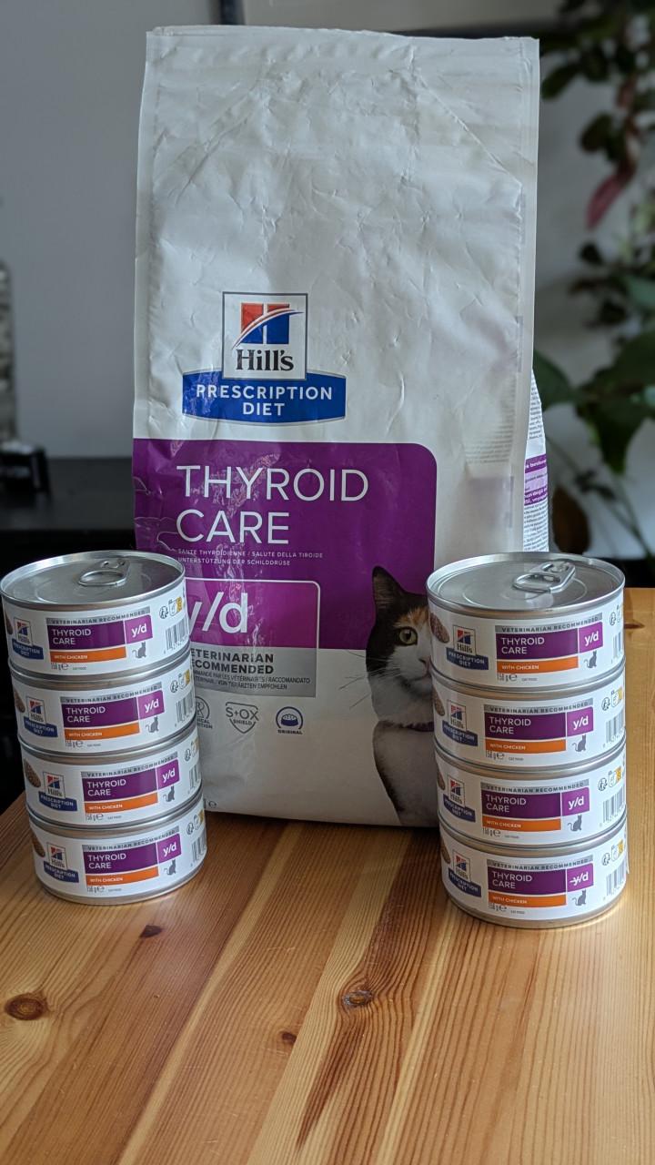 Katten voedsel Hills thyroid care