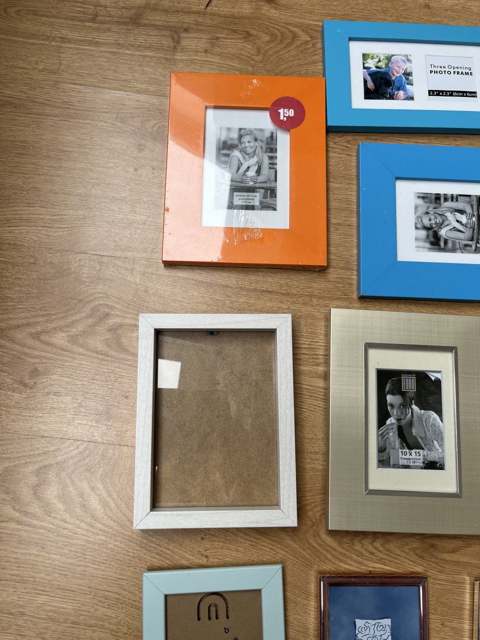 14 maal fotolijst, verschillende afmetingen