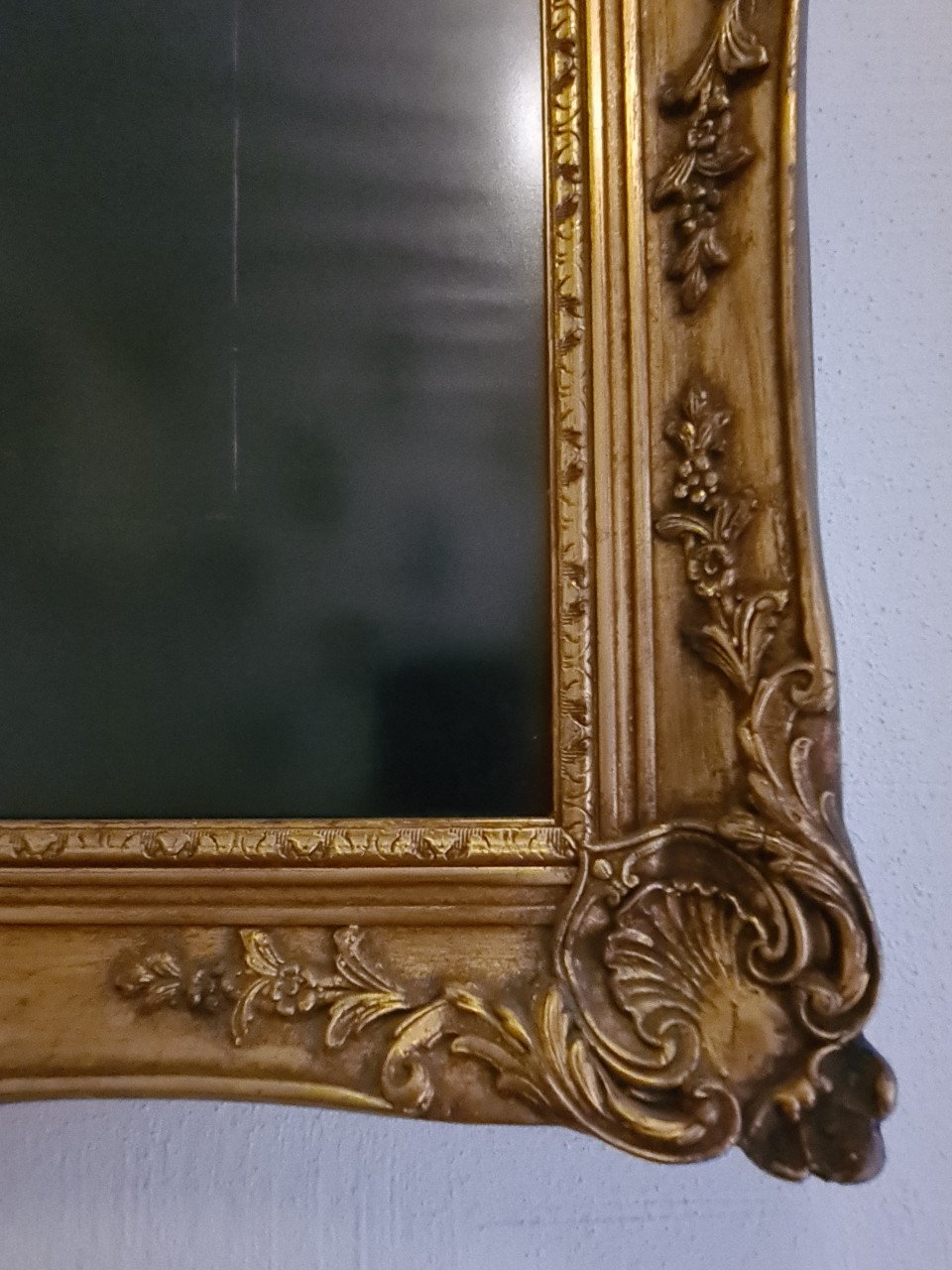 Vergulde vintage fotolijst, flinke afmeting!