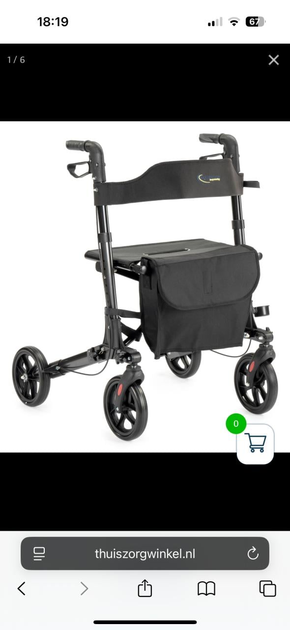 Zwarte rollator