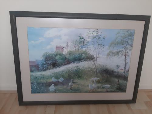 Poster in houten lijst