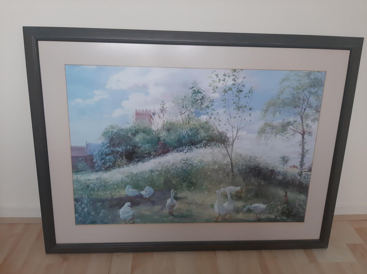 Poster in houten lijst