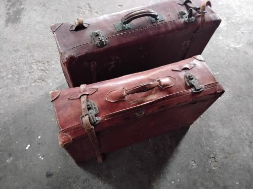 Lederen koffers vintage