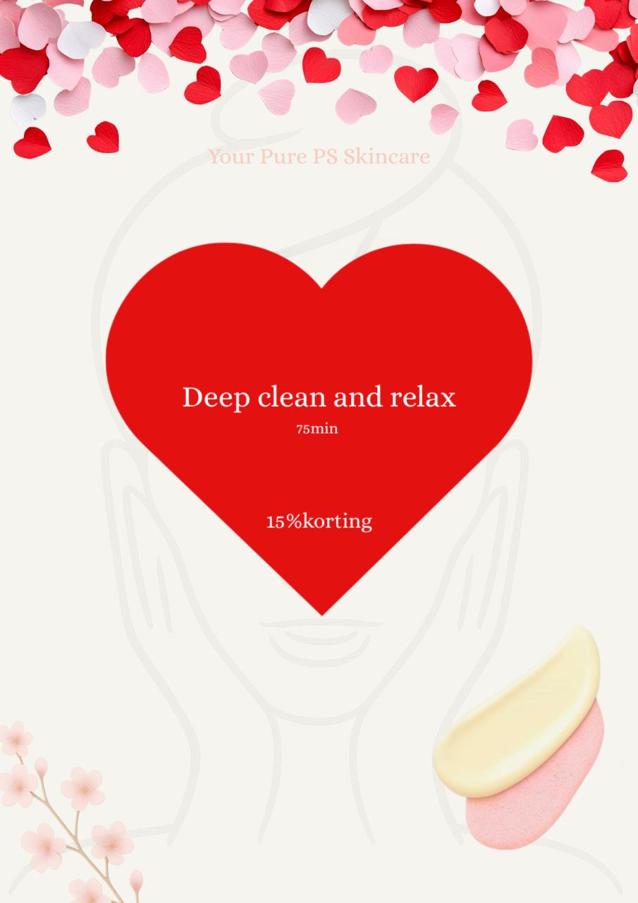 Valentijns cadeau gezichtsbehandeling