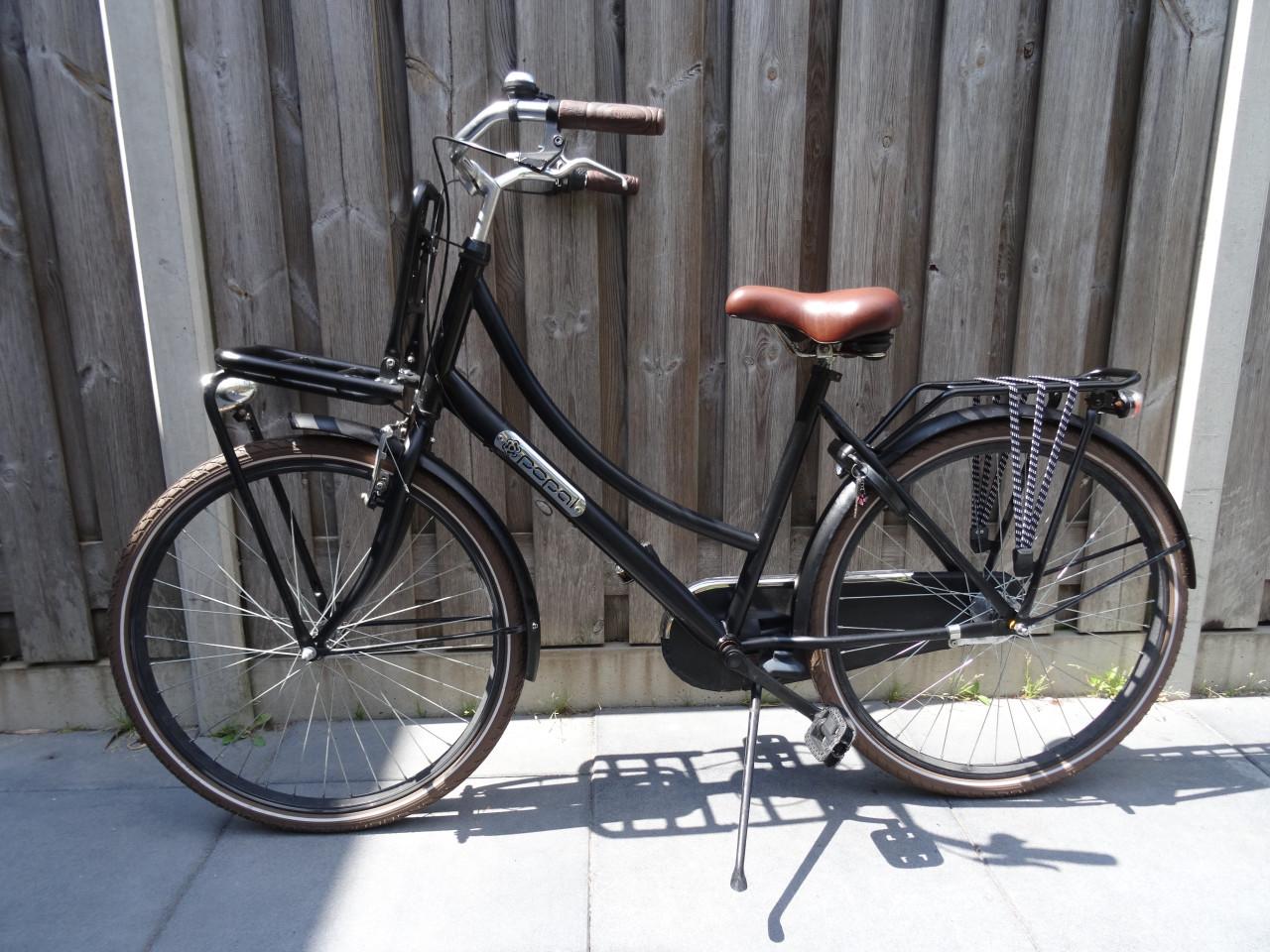 🚲 Popal Daily Dutch Meisjesfiets – 26 inch – 3 Versnellingen – Zwart 🖤